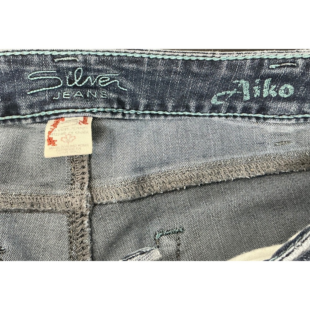 Silver Jeans Co Aiko Capri Dark Wash Cuffed Denim Jeans Size 30 L4545ADK411 - Picture 7 of 8